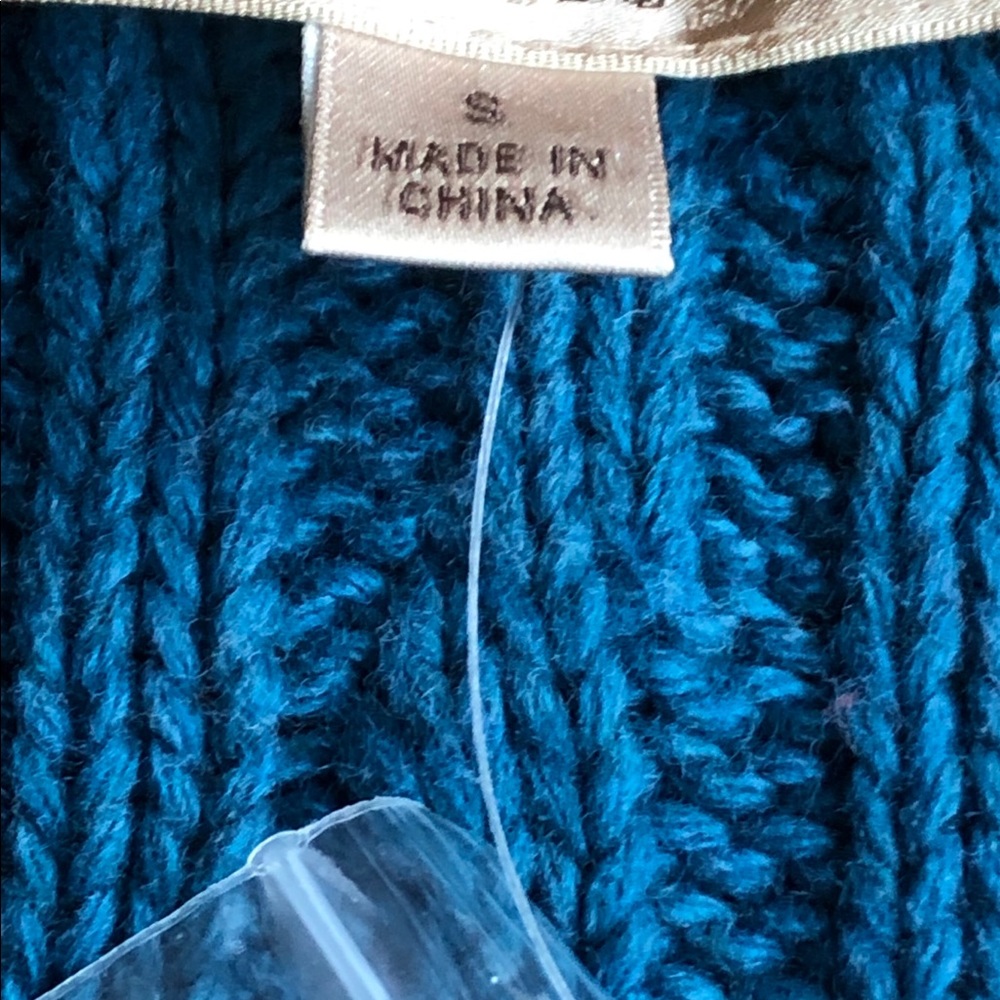 NWT Motto Crochet Sleeveless Teal Vest Size Small - Picture 2 of 8